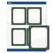 Avery Printable Labels with Sure Feed Technology, Rectangle, 4" x 3-1/3", Pre-Printed Green & Metallic Gold Border Design, Glossy White, Laser & Inkjet Compatible, 40 Total